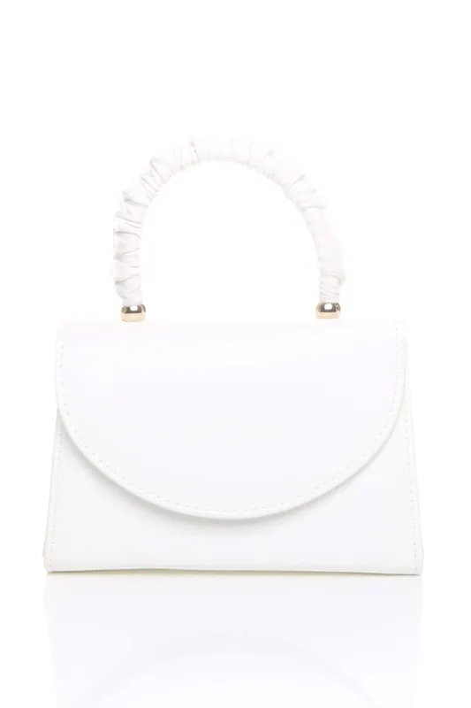 Ruched Handle Party Evening Envelope Clutch Bag - AJVANI