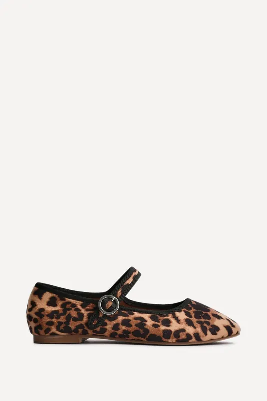 Graceful Leopard Print Ballet Pumps - Linzi