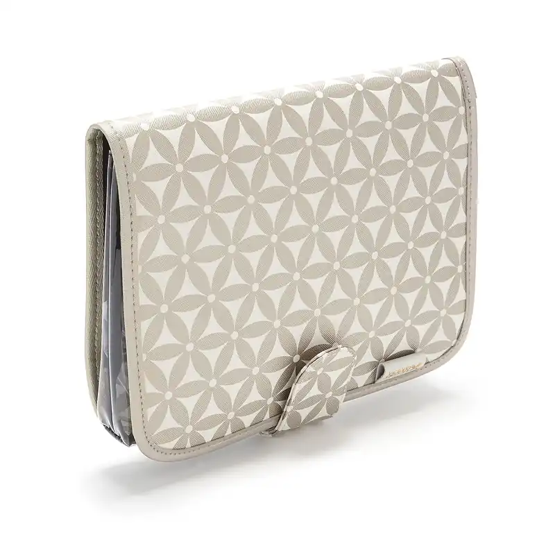 Kate' Hanging Beauty Bag in Starflower Gold - Victoria Green
