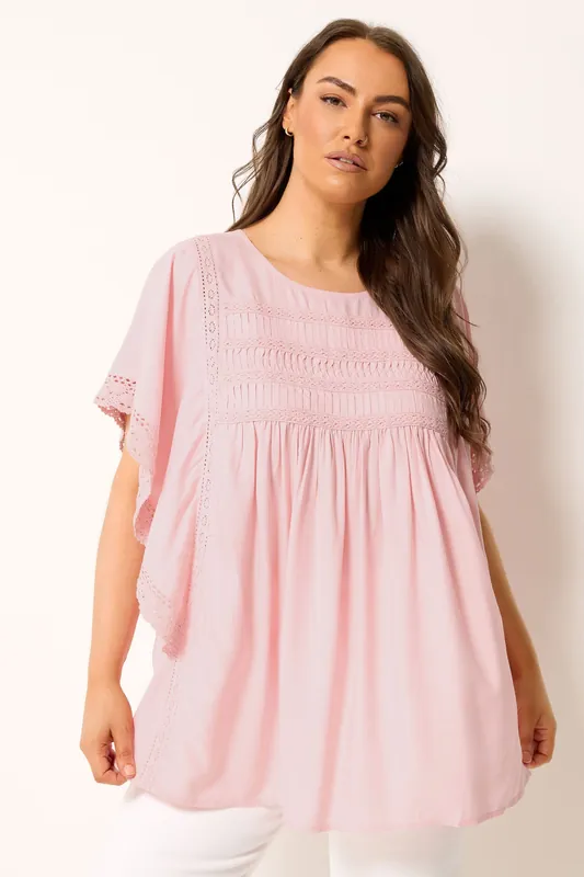 Crochet Drape Sleeve Blouse - Yours
