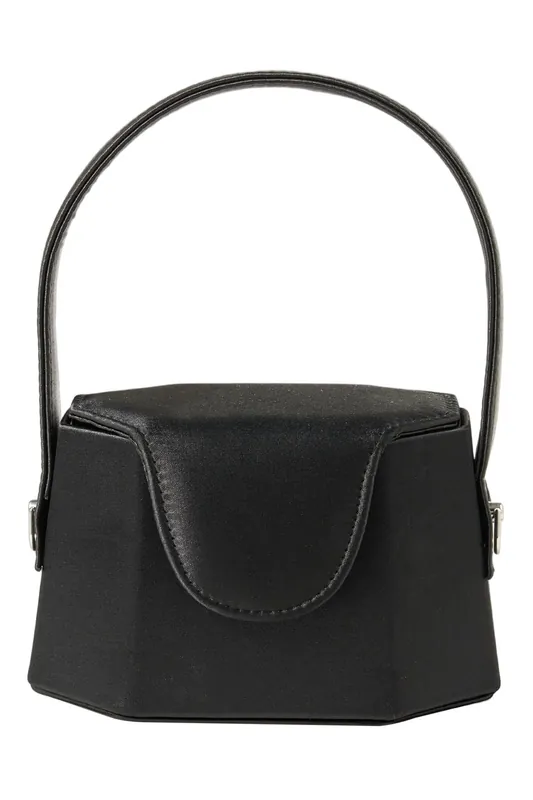 Geometric Satin Flap Evening Clutch - MODISHION