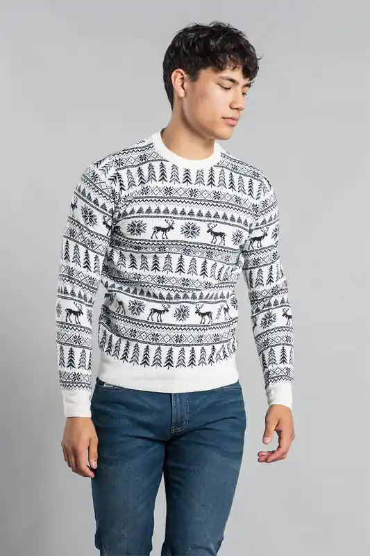 Festive Crew Neck Jacquard Knit Jumper - Tokyo Laundry