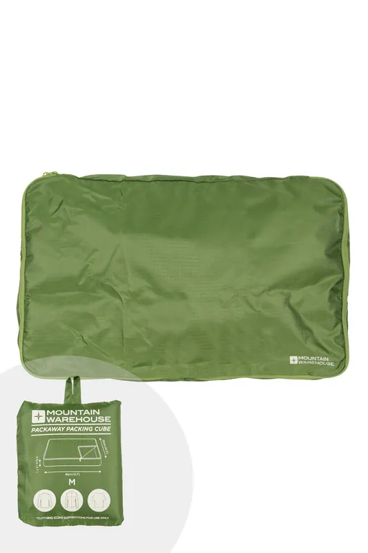 Medium Lightweight Compact Travel Essentials Packaway Packing Cube - Mountain Warehouse