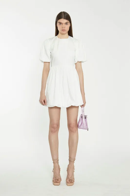 Tie Back Bubble Mini Dress - Shnoo