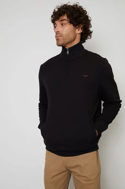 Patrick' Zip Neck Sweatshirt - Threadbare