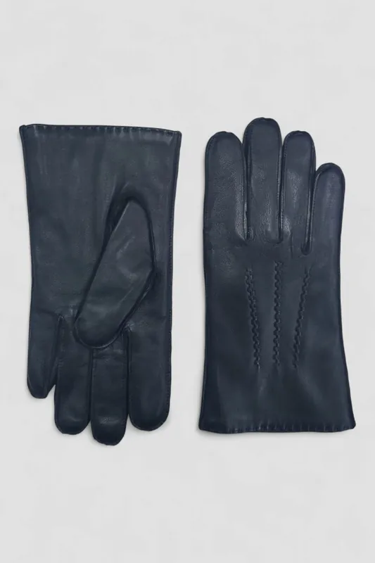 Italian Leather Warm Wool Lining Winter Stich Design Gloves -Huntsman