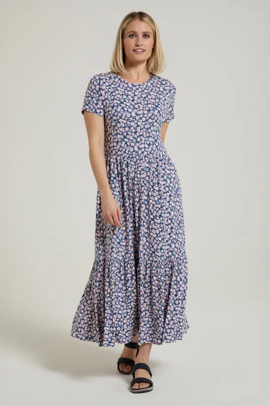 Sardinia' Casual Summer Everyday Tiered Dress - Mountain Warehouse