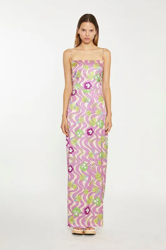 Strappy Maxi Dress with Smocked Back Panel - Shnoo