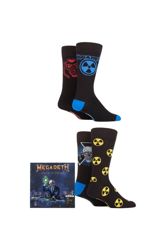 Megadeth 4 Pair Exclusive to Gift Boxed Cotton Socks - SOCKSHOP