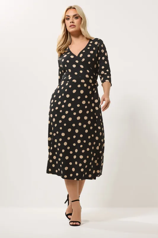 Polka Dot Wrap Dress - Yours