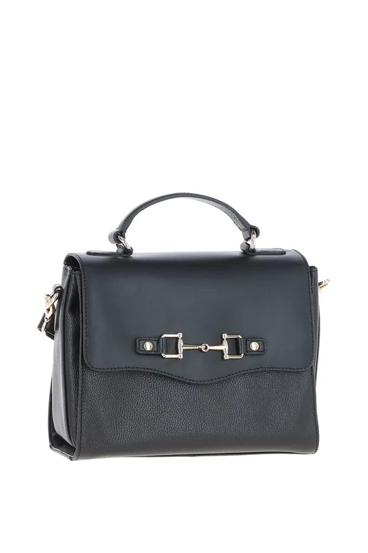 Real Leather Flap Over Handbag - Ashwood Leather