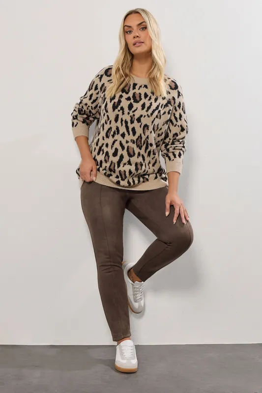 Faux Suede Leggings - Yours