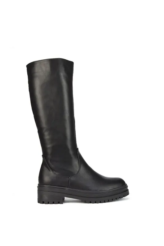 Maura' Chunky Sole Mid Calf Boots - XY London
