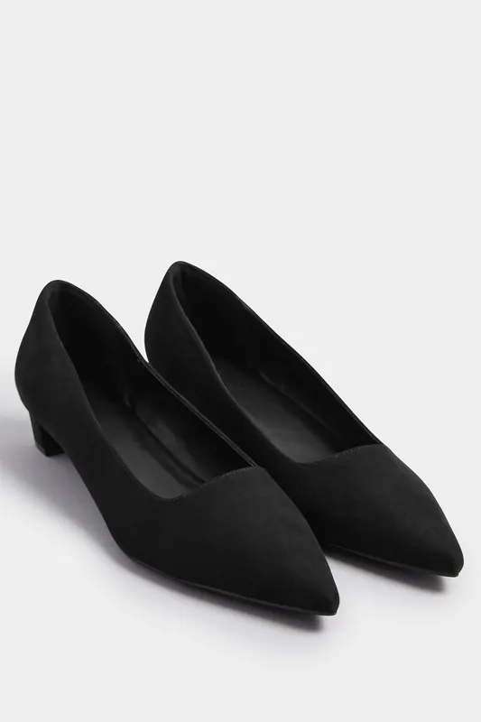 Faux Suede Block Heel In Standard Fit - Long Tall Sally