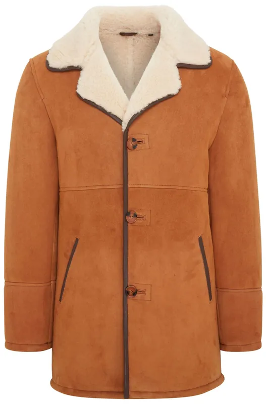Shearling Sheepskin Car Coat - Cordova