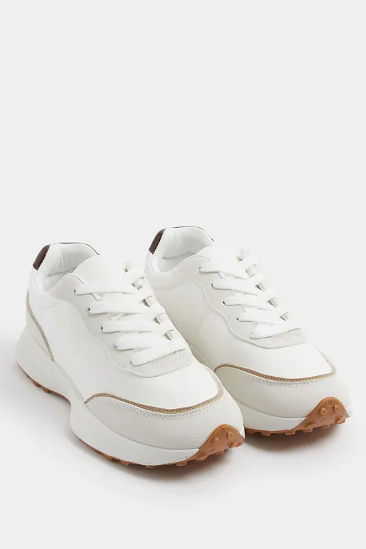 Faux Leather Trainers In Wide E Fit & Extra Wide EEE Fit - Yours