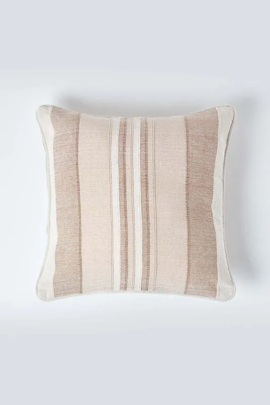 Cotton Striped Morocco Cushion Cover - Homescapes