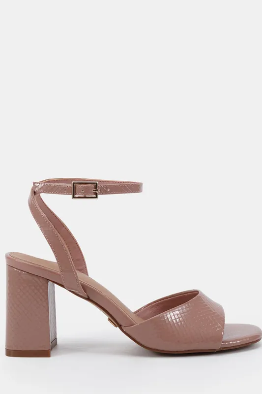 WIDE FIT LYDIA Block Heel Ankle Strap Sandal - Novo