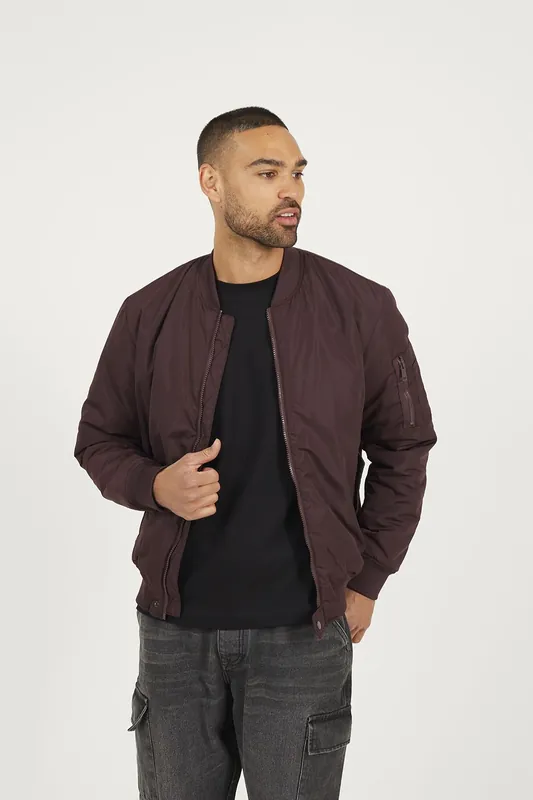 Bomber Jacket with Sleeve Pocket Detail - Brave Soul