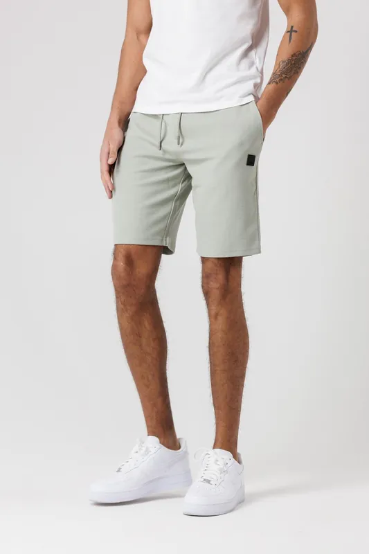 Jogger Shorts with Logo Badge and Drawstrings - Tokyo Laundry