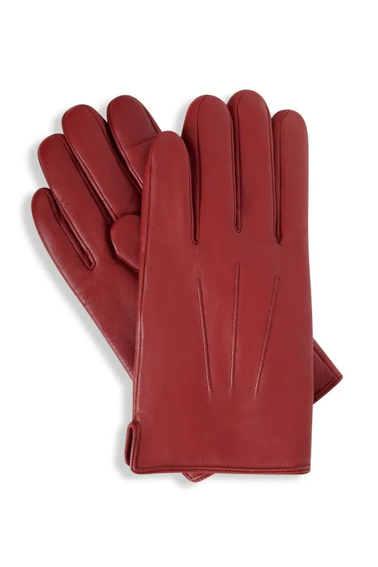 Gift Boxed Red Leather Gloves - Barneys Originals