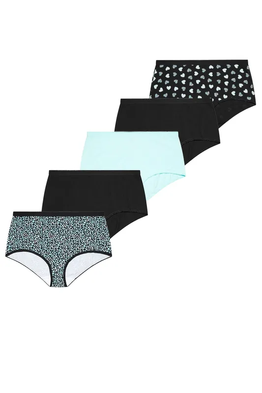 5 Pack Animal Star Full Briefs - Yours