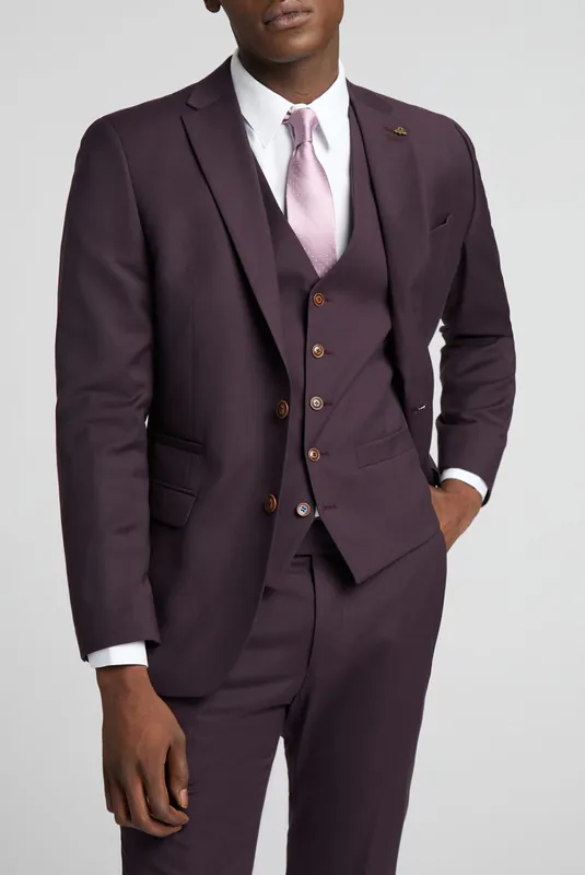 Slim Fit Plain Jacket - Antique Rogue