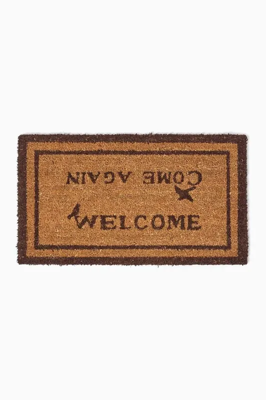 Welcome Come Again Coir Doormat - Homescapes