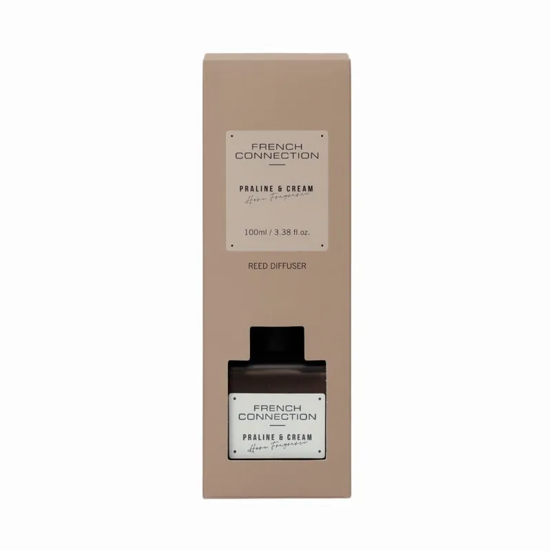 Praline & Cream Reed Diffuser 100ML Square Design - French Connection