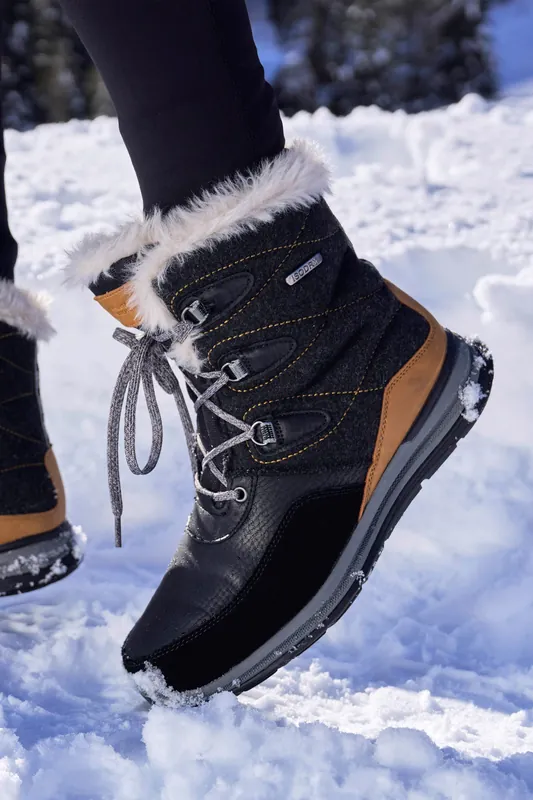 Ice Crystal Snow Boots Winter Skiing Fur Shoes - Mountain Warehouse