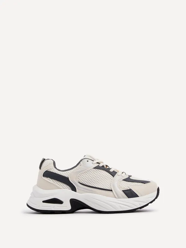 Venture Beige Mesh Trainers - Linzi