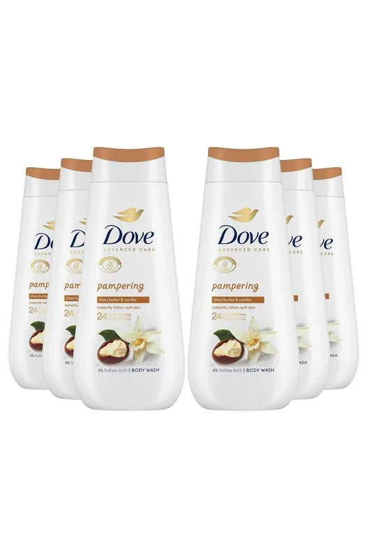 'Body Wash' Pampering 24Hrs Renewing Micromoisture, 6x 225ml - Dove