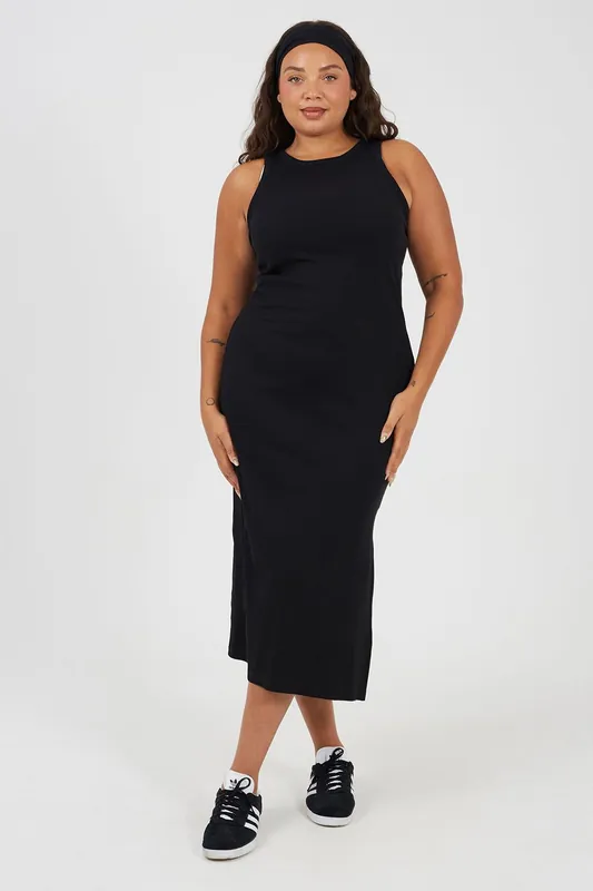 Curve Crew Neck Bodycon Midi Dress - Brave Soul
