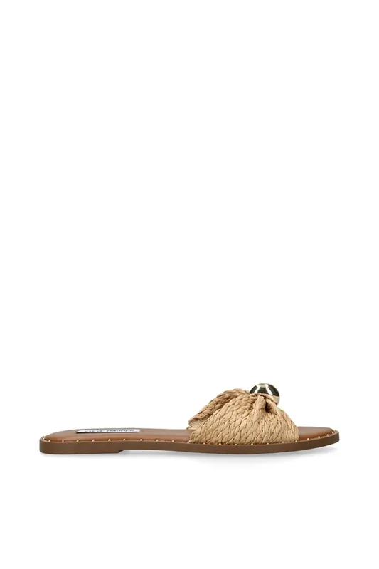 Dipsy Beige' Fabric Sandals - STEVE MADDEN