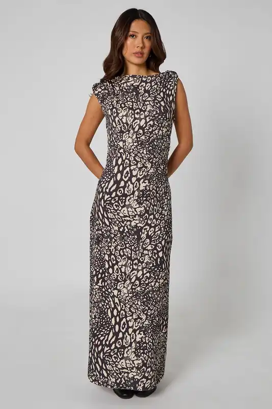 Animal Twist Mono Dress - Urban Bliss