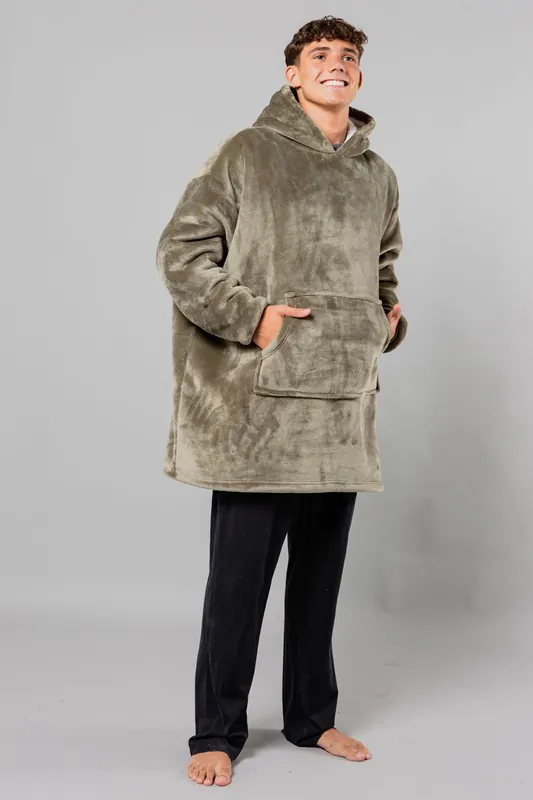 Hooded Blanket with Kangaroo Pocket - Tokyo Laundry