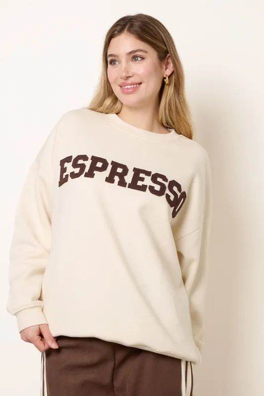 Ivory Espresso Sweatshirt - Blue Vanilla