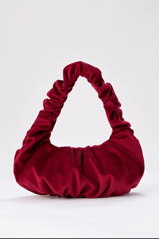 Pleated Shoulder Bag - Belissh