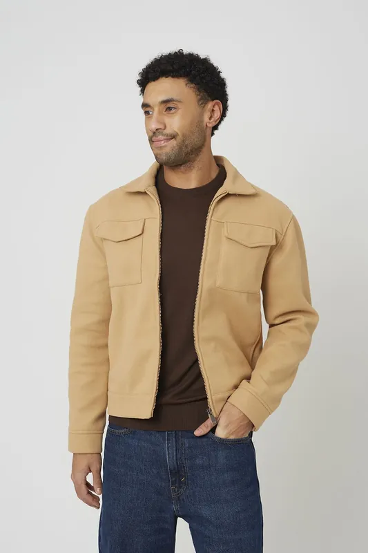 Faux Wool Western Style Jacket - Brave Soul