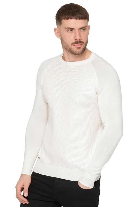Cotton Crew Neck Knitted Jumper - Enzo