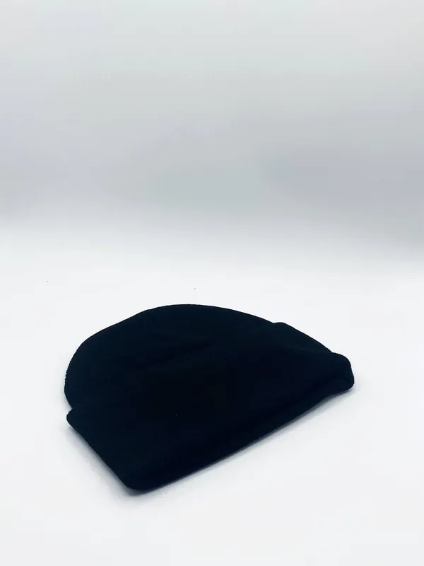 Plain Rib Knit Beanie - SVNX