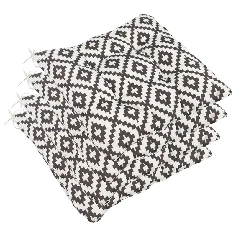 2 Pack Seat Pads Water Resistant Garden Chairs Cover Outdoor Cushions - OHS