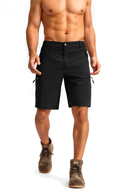 Multi-Pocket Casual Cargo Shorts