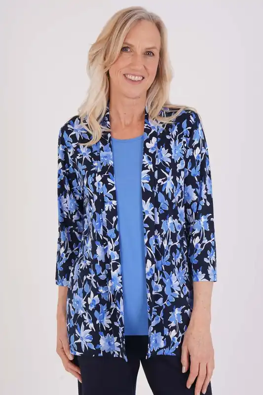 Jersey Floral 2 In 1 Top - Tigi