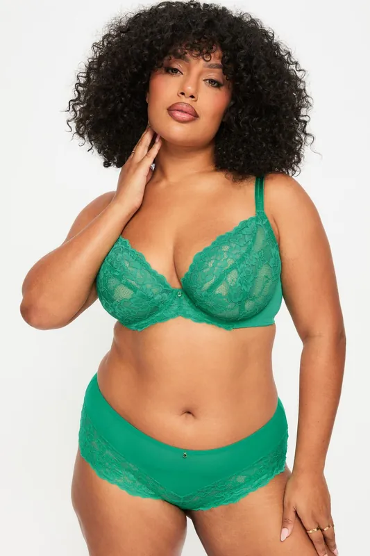 Sexy Lace Fuller Bust Non Padded Plunge Bra - Ann Summers