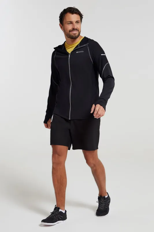 Control' Quick Wicking Reflective Running Hoodie - Mountain Warehouse