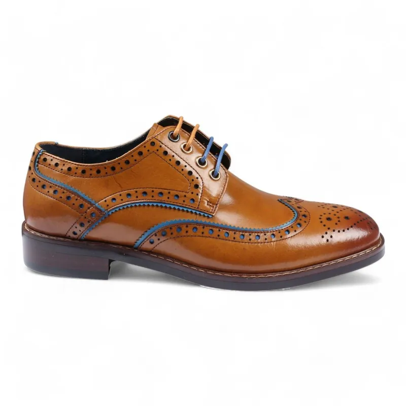Brogue Leather Classic Dress Shoes- Simon