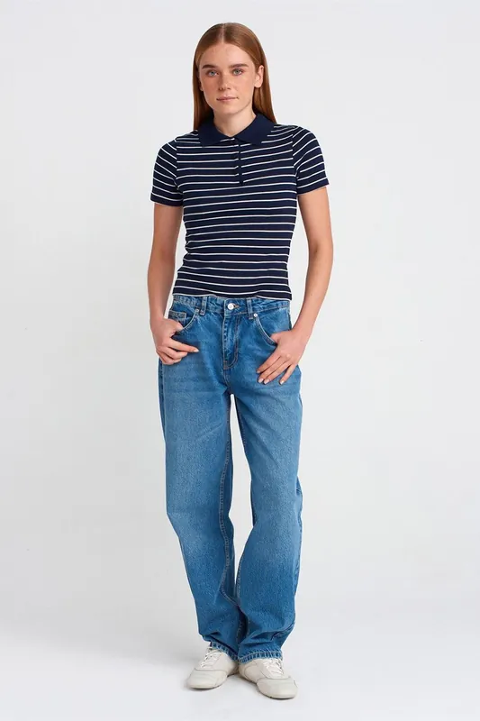 High-Waist Balloon Wide-Leg Jeans