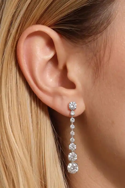 3-Piece Drop Rhinestone Jewellery Set