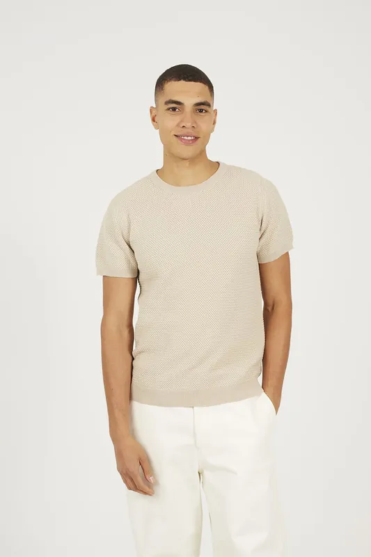 Short Sleeve Knitted T-Shirt